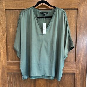 WHBM nwt Elegant Green Women's Top